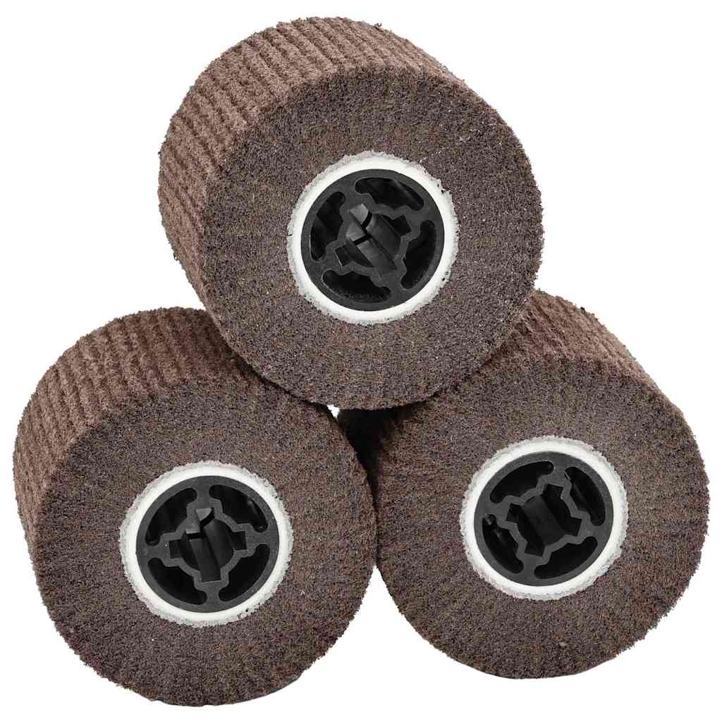Schleifrollen 3 pcs Braun 12 x 12 x 10 cm Synthetische Faser