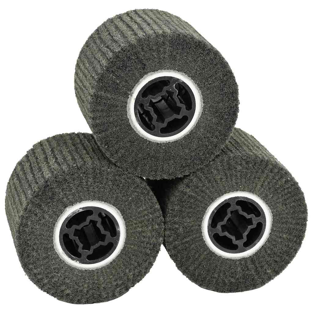 Schleifrollen 3 pcs Schwarz 12 x 12 x 10 cm Synthetische Faser