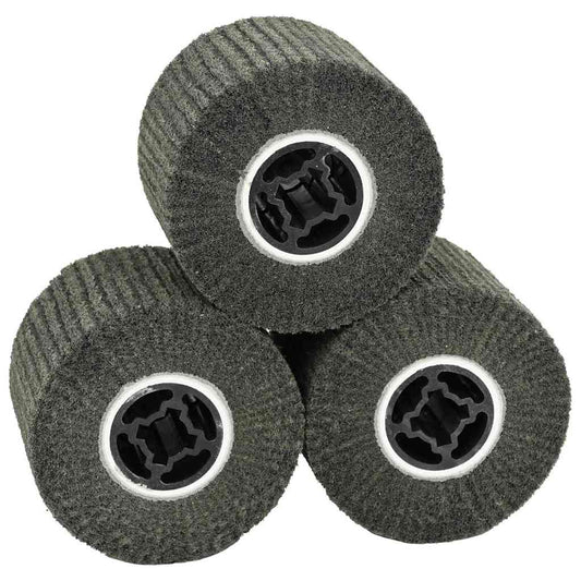 Schleifrollen 3 pcs Schwarz 12 x 12 x 10 cm Synthetische Faser