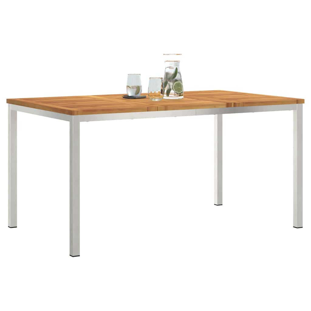 Esstisch für draußen Braun 150 x 90 x 75 cm Akazie Massivholz