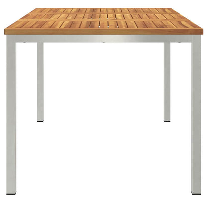 Esstisch für draußen Braun 150 x 90 x 75 cm Akazie Massivholz