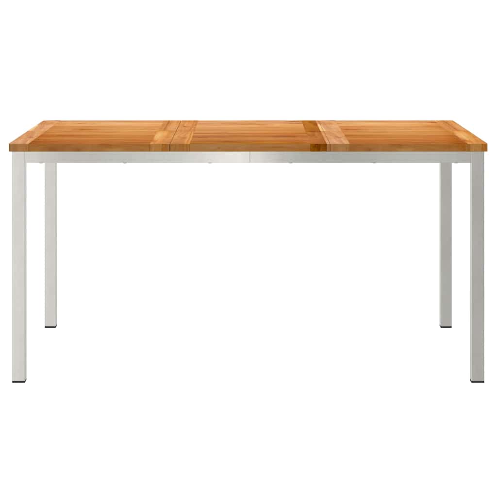 Esstisch für draußen Braun 150 x 90 x 75 cm Teak-Massivholz