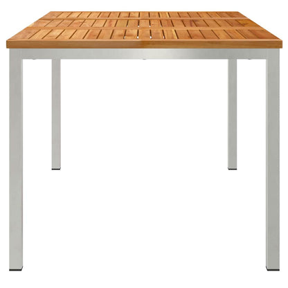 Esstisch für draußen Braun 150 x 90 x 75 cm Teak-Massivholz