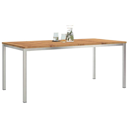 Esstisch für draußen Braun 180 x 90 x 75 cm Akazie Massivholz