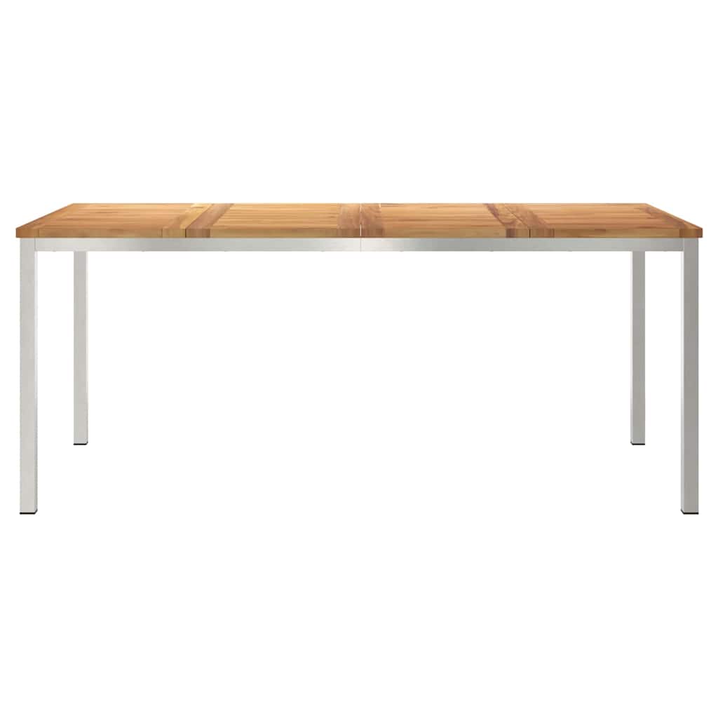 Esstisch für draußen Braun 180 x 90 x 75 cm Teak-Massivholz