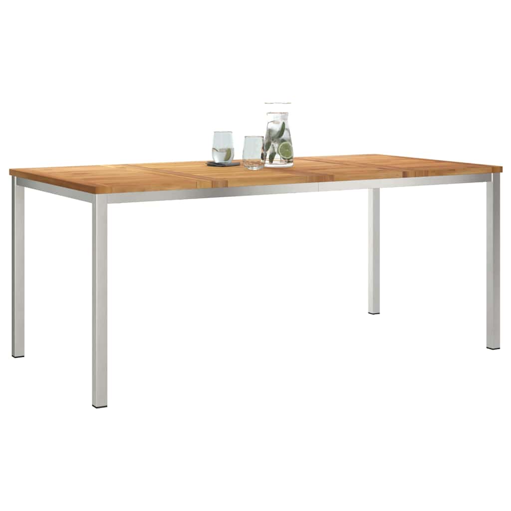 Esstisch für draußen Braun 180 x 90 x 75 cm Teak-Massivholz