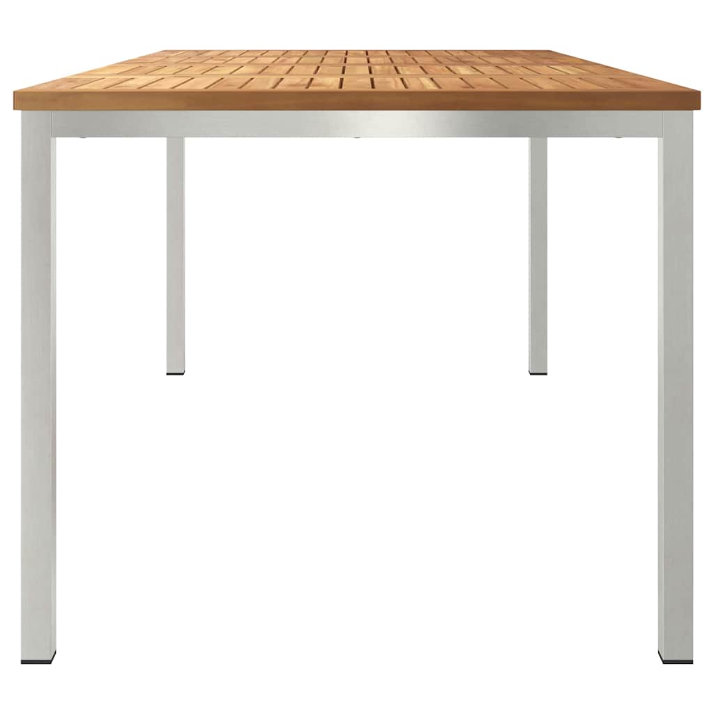 Esstisch für draußen Braun 180 x 90 x 75 cm Teak-Massivholz