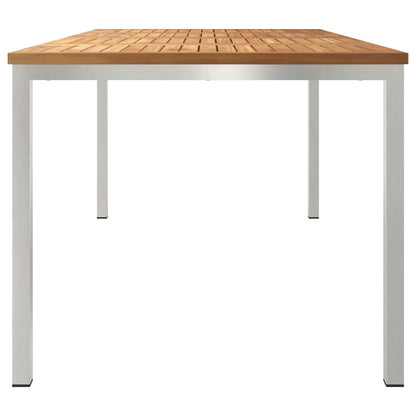Esstisch für draußen Braun 180 x 90 x 75 cm Teak-Massivholz