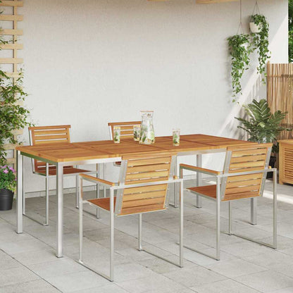 Esstischfürdraußen Braun 200x90x75cm Massives Akazienholz
