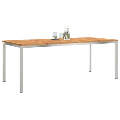 Esstischfürdraußen Braun 200x90x75cm Massives Akazienholz