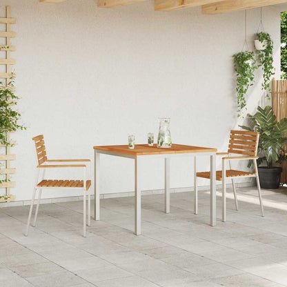 Gartenstuhl 2 pcs Braun 56 x 54,5 x 87cm Massivholz Teak
