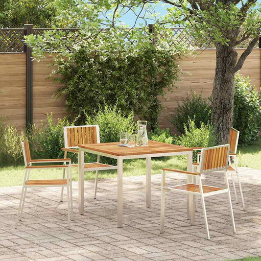 Gartenstuhl 4 pcs Braun 56 x 54,5 x 87cm Massivholz Akazie
