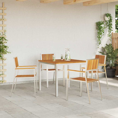 Gartenstuhl 4 pcs Braun 56 x 54,5 x 87cm Massivholz Akazie