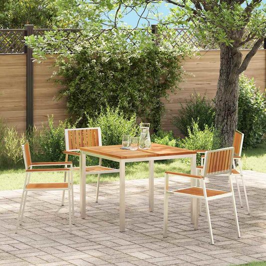 Gartenstuhl 4 pcs Braun 56 x 54,5 x 87cm Massivholz Teak