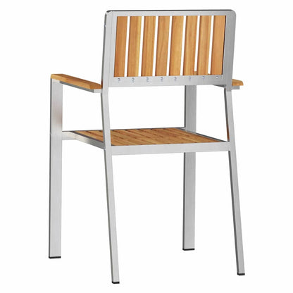Gartenstuhl 4 pcs Braun 56 x 54,5 x 87cm Massivholz Teak