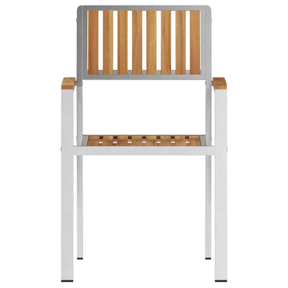 Gartenstuhl 4 pcs Braun 56 x 54,5 x 87cm Massivholz Teak