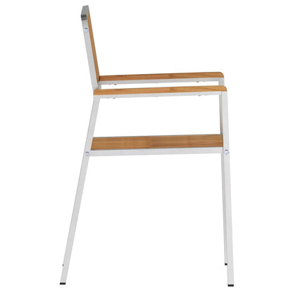 Gartenstuhl 4 pcs Braun 56 x 54,5 x 87cm Massivholz Teak