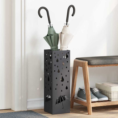 Sonnenschirmhalter Schwarz 15,5 x 15,5 x 49 cm Stahl