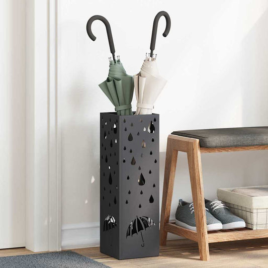 Sonnenschirmhalter Schwarz 15,5 x 15,5 x 49 cm Stahl