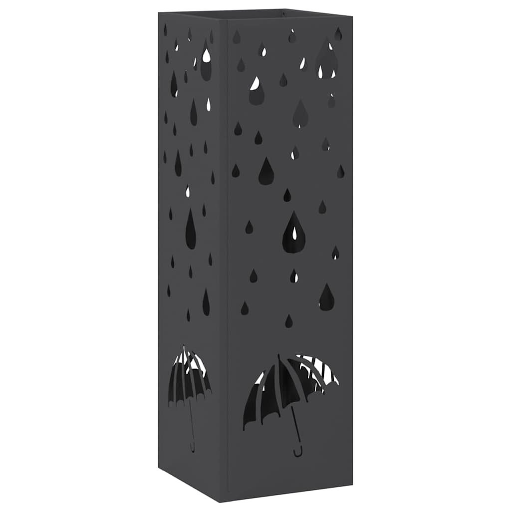 Sonnenschirmhalter Schwarz 15,5 x 15,5 x 49 cm Stahl