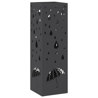 Sonnenschirmhalter Schwarz 15,5 x 15,5 x 49 cm Stahl