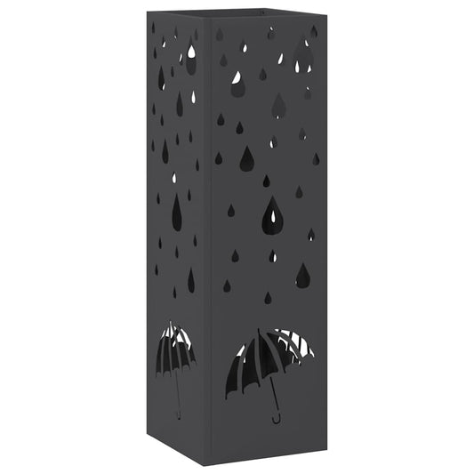 Sonnenschirmhalter Schwarz 15,5 x 15,5 x 49 cm Stahl