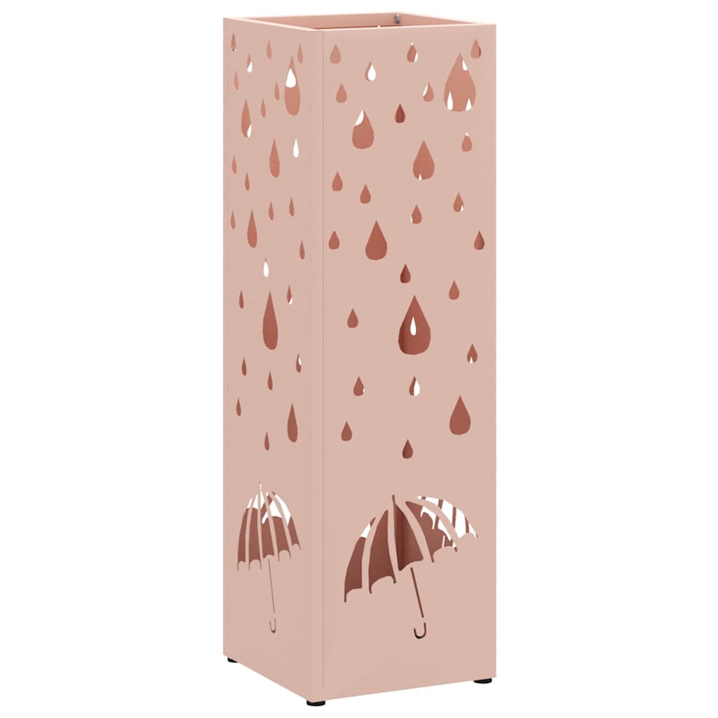Sonnenschirmhalter Rosa 15,5 x 15,5 x 49 cm Stahl