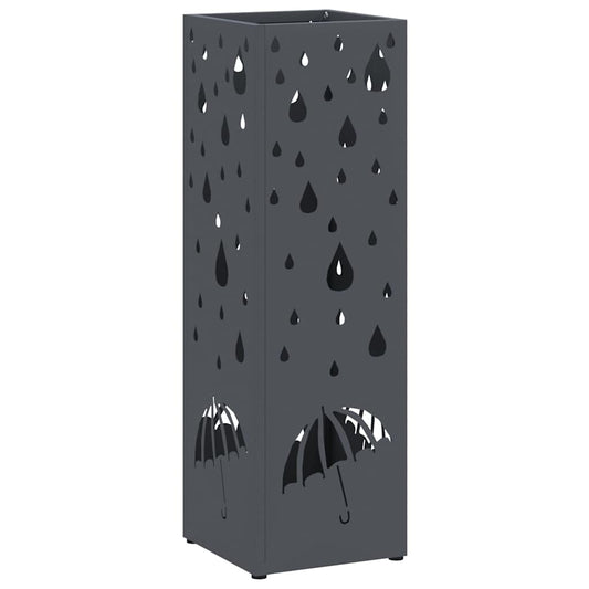 Sonnenschirmhalter Anthrazit 15,5 x 15,5 x 49 cm Stahl