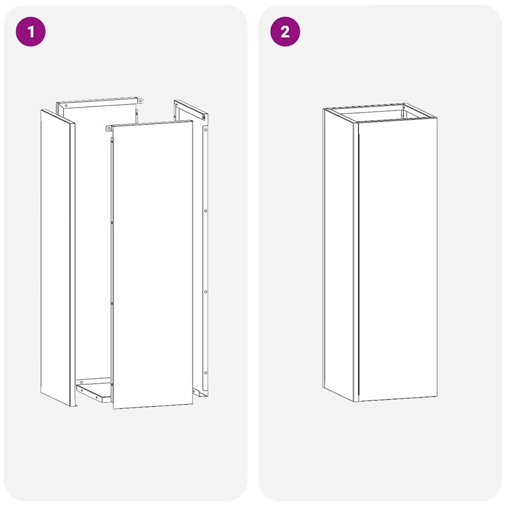 Sonnenschirmhalter Anthrazit 15,5 x 15,5 x 49 cm Stahl