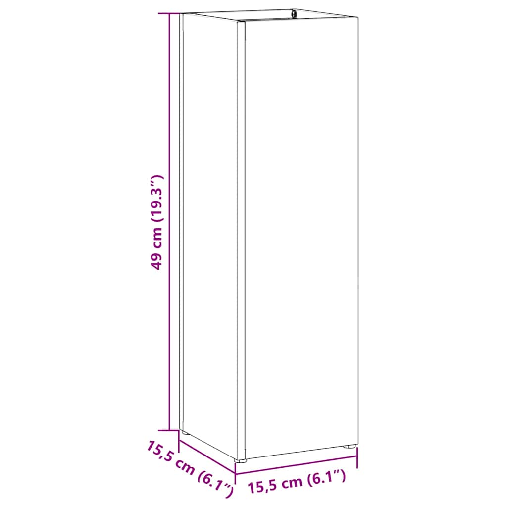 Sonnenschirmhalter Anthrazit 15,5 x 15,5 x 49 cm Stahl