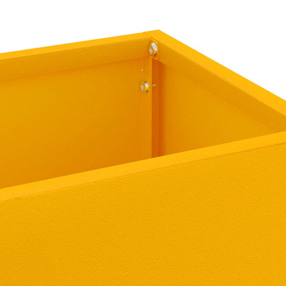 Sonnenschirmhalter Senfgelb 15,5 x 15,5 x 49 cm Stahl