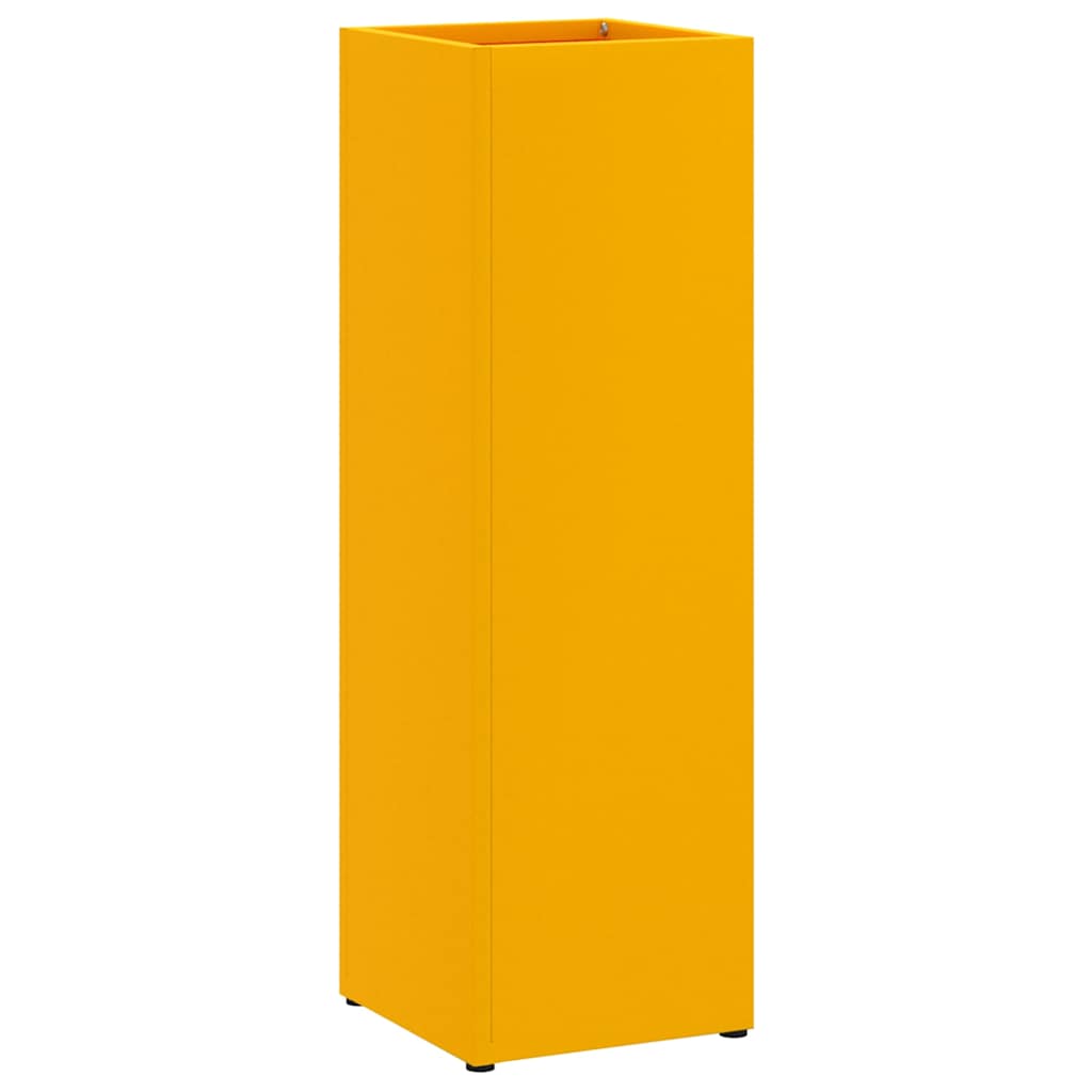 Sonnenschirmhalter Senfgelb 15,5 x 15,5 x 49 cm Stahl