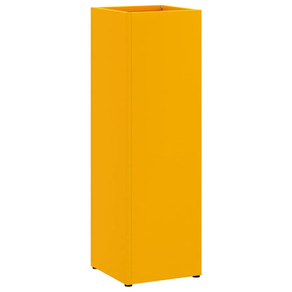Sonnenschirmhalter Senfgelb 15,5 x 15,5 x 49 cm Stahl