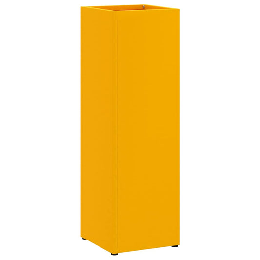 Sonnenschirmhalter Senfgelb 15,5 x 15,5 x 49 cm Stahl