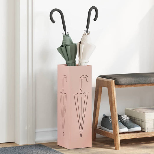 Sonnenschirmhalter Rosa 15,5 x 15,5 x 49 cm Stahl