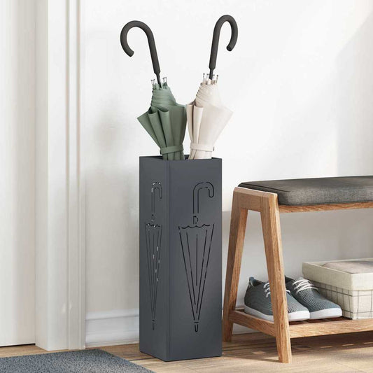 Sonnenschirmhalter Anthrazit 15,5 x 15,5 x 49 cm Stahl