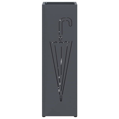 Sonnenschirmhalter Anthrazit 15,5 x 15,5 x 49 cm Stahl