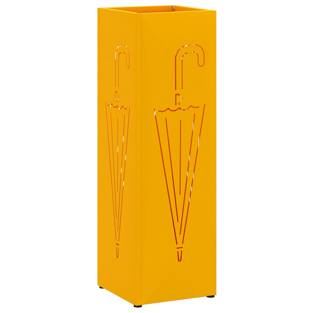 Sonnenschirmhalter Senf 15,5 x 15,5 x 49 cm Metall