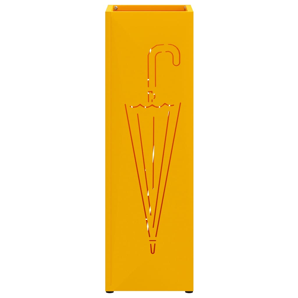 Sonnenschirmhalter Senf 15,5 x 15,5 x 49 cm Metall
