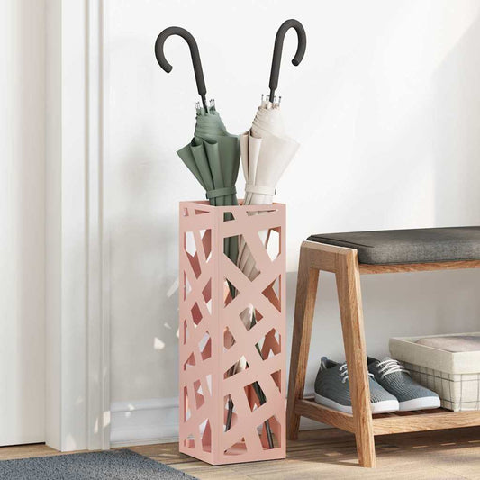Sonnenschirmhalter Rosa 15,5 x 15,5 x 49 cm Stahl