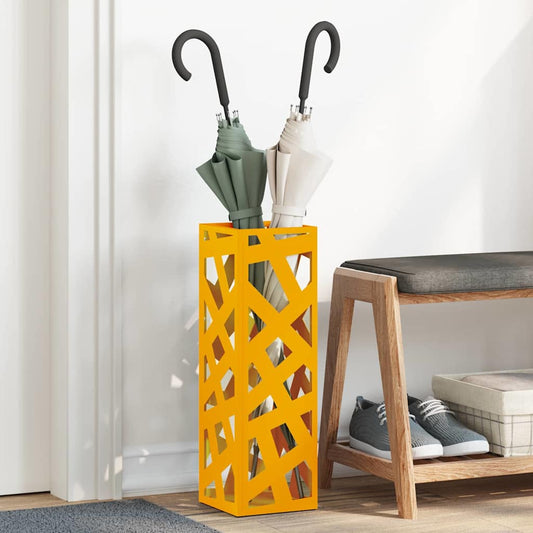 Sonnenschirmhalter Senf 15,5 x 15,5 x 49 cm Metall