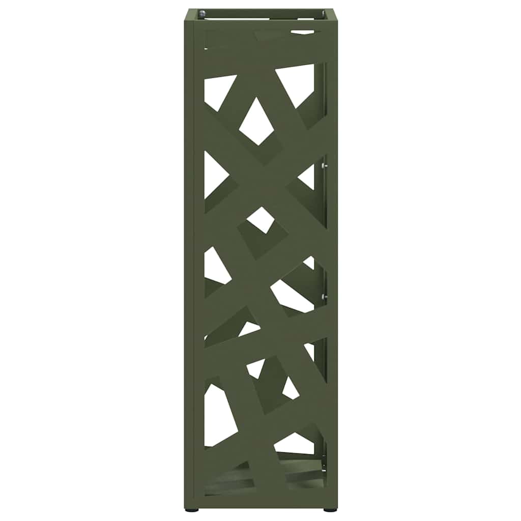 Sonnenschirmhalter Olivgrün 15,5 x 15,5 x 49 cm Stahl