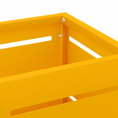 Sonnenschirmhalter Senfgelb 15,5 x 15,5 x 49 cm Stahl