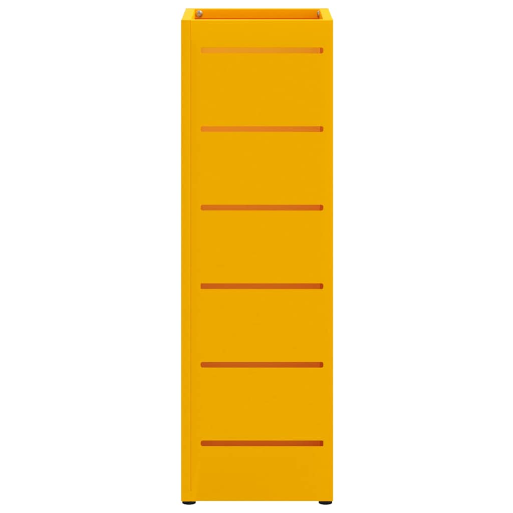 Sonnenschirmhalter Senfgelb 15,5 x 15,5 x 49 cm Stahl