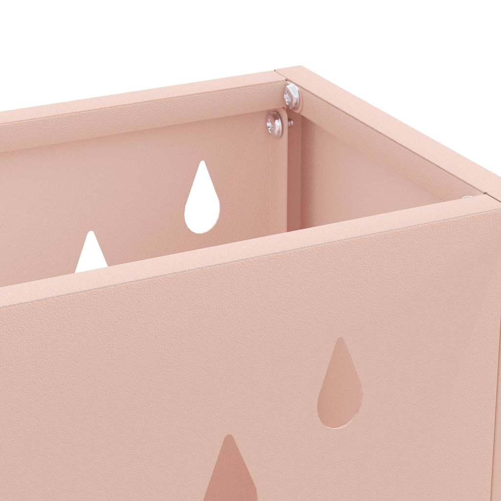 Sonnenschirmhalter mit Speicher Rosa 28 x 12 x 41 cm Stahl