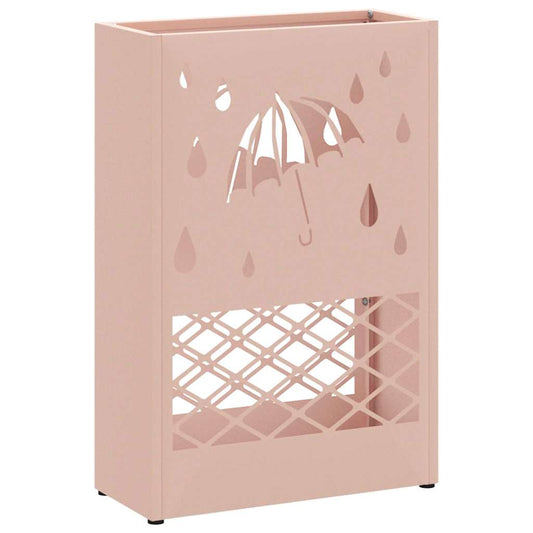 Sonnenschirmhalter mit Speicher Rosa 28 x 12 x 41 cm Stahl