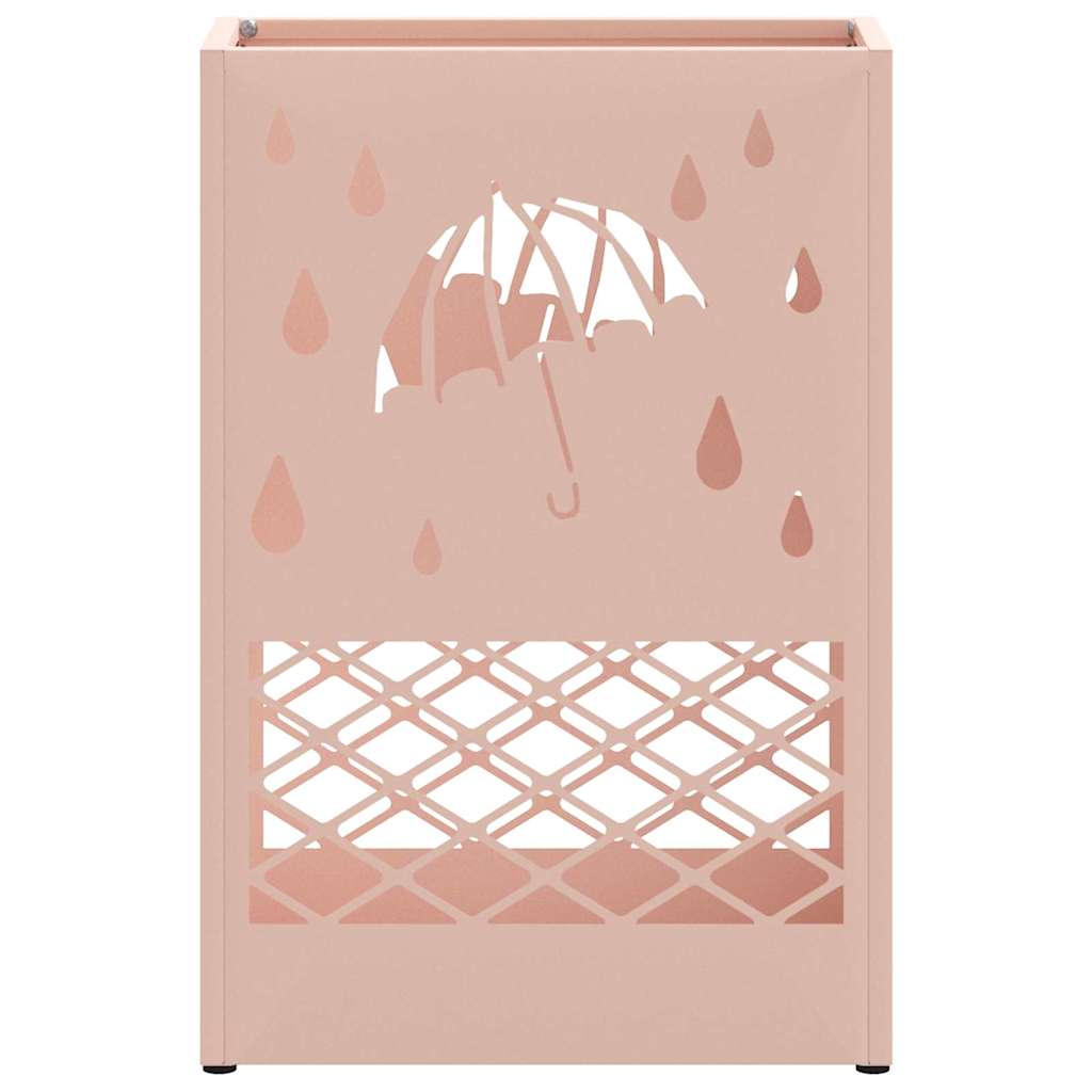 Sonnenschirmhalter mit Speicher Rosa 28 x 12 x 41 cm Stahl