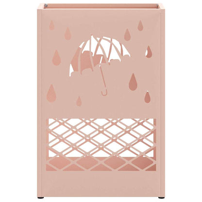 Sonnenschirmhalter mit Speicher Rosa 28 x 12 x 41 cm Stahl