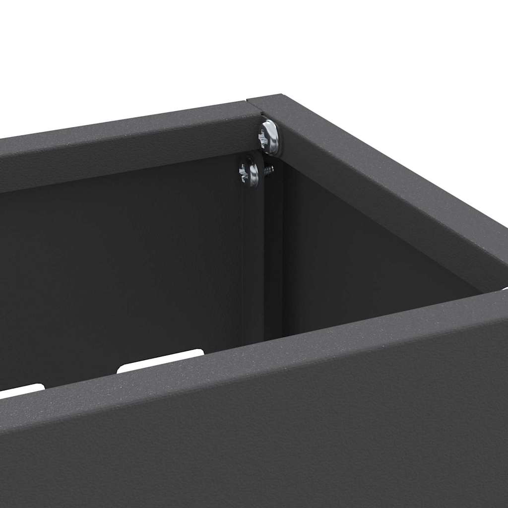 Sonnenschirmhalter mit Speicher Schwarz 28 x 12 x 41 cm Stahl