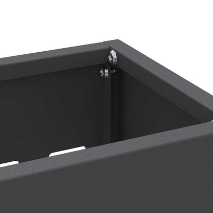 Sonnenschirmhalter mit Speicher Schwarz 28 x 12 x 41 cm Stahl